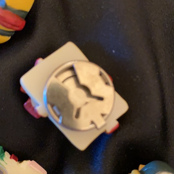 Vintage button covers/toppers & pierced kitty earrings - Picture 5 of 12